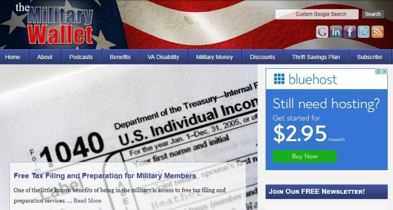 سایت افیلیت مارکتینگ The Military Wallet